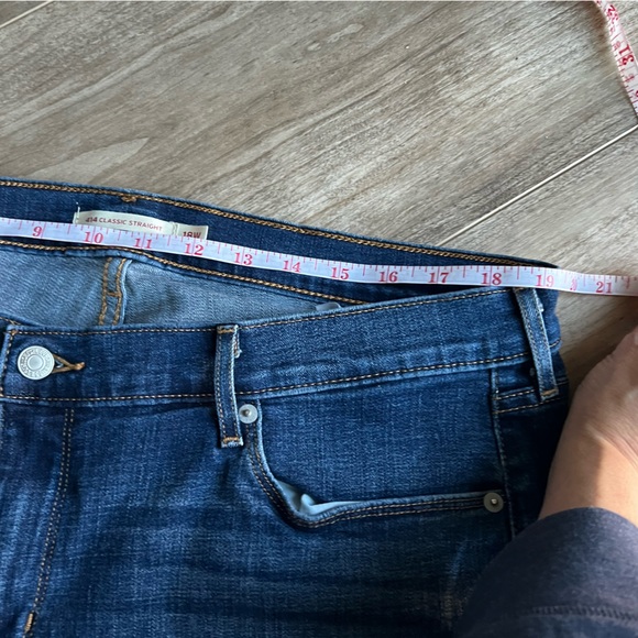 Levi’s classic straight jeans with stretch size 18 W great condition - Picture 7 of 11